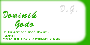 dominik godo business card